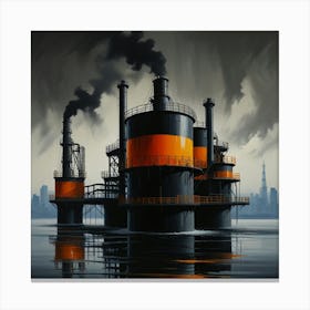 Industrial City Canvas Print