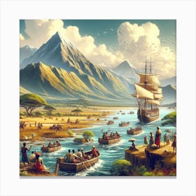 Voyage Of The Seven Seas Canvas Print