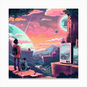 Pixel Art Canvas Print