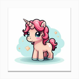 Cute Unicorn 110 Canvas Print