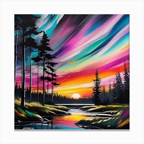Aurora Painting Canvas Print