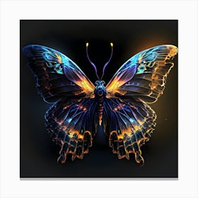 Abstract Butterfly 1 Canvas Print