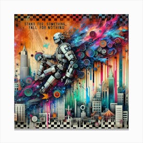 Robots Fall For Nothing Canvas Print