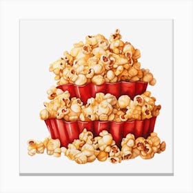 Popcorn In A Bowl 2 Canvas Print