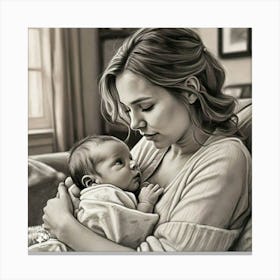 Mother'S Love 2 Canvas Print