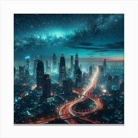 Night Sky In Indonesia Canvas Print