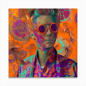 Psychedelic Man Canvas Print