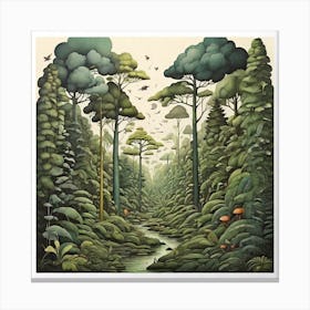 Forest Print Canvas Print