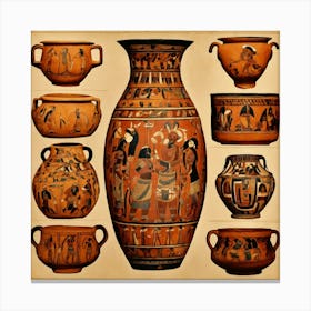 Egyptian Pottery Canvas Print