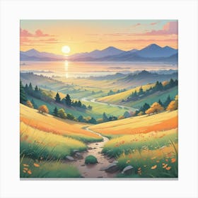 Landscape Painting 21 Canvas Print