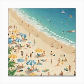 Beach Scene 4 Canvas Print