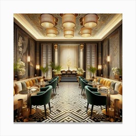 Deco Dining Room 7 Canvas Print