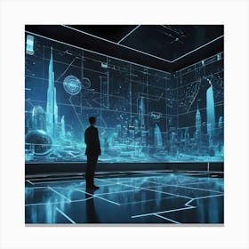 Futuristic City 19 Canvas Print