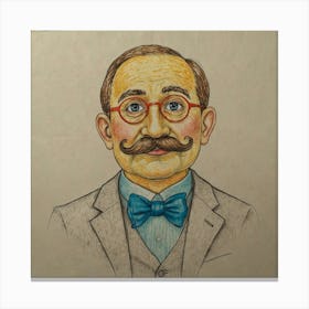 Man With Mustache 1 Canvas Print