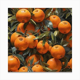 Tangerines Canvas Print