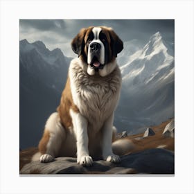 St Bernard 49 Canvas Print