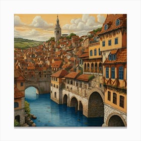 Slovenian City Canvas Print