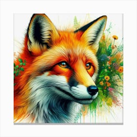 Fox Painting 1 Canvas Print