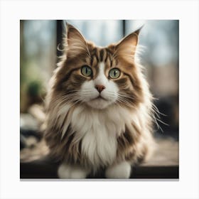 Portrait Of A Cat 10 Canvas Print