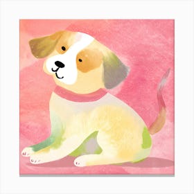 Dog Watercolor Painting Canvas Print