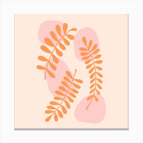 Frond 2 Square Canvas Print