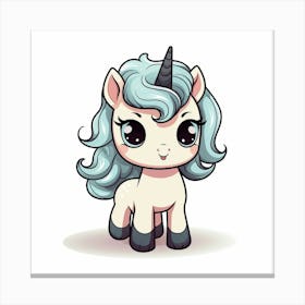 Cute Unicorn 665 Canvas Print