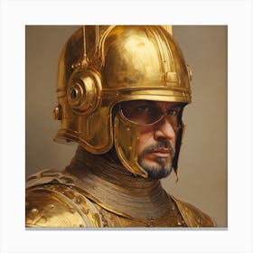 Golden Knight Canvas Print