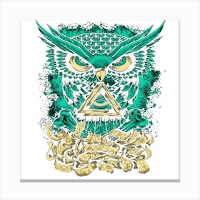 Illuminati Owl Canvas Print