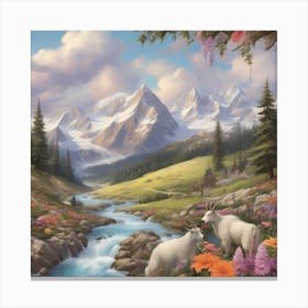 Mountain Goats Canvas Print