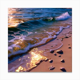 Sunset On The Beach Canvas Print