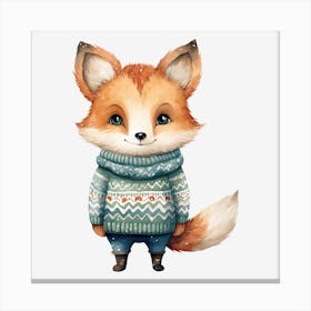 Cute Fox 6 Canvas Print