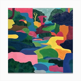 Abstract Park Collection Ueno Park Tokyo 4 Canvas Print