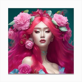Korean Beauty Canvas Print