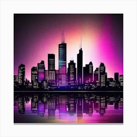 Chicago Skyline 6 Canvas Print