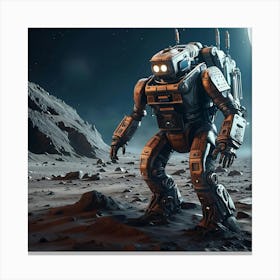 Metalic Moonwalker Canvas Print