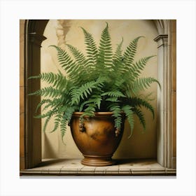 Fern In A Pot 1 Canvas Print