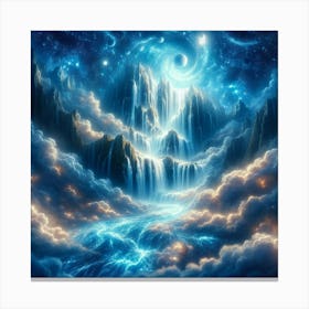 Waterfall In The Sky 1 Canvas Print