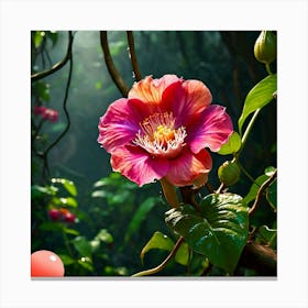 Hibiscus Flower Canvas Print