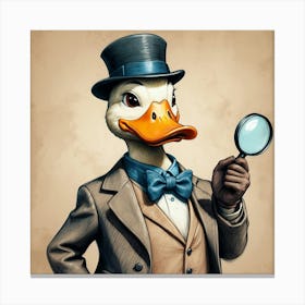 Detective Duck 21 Canvas Print