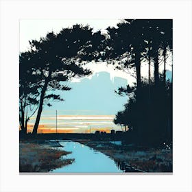 Sunset At The Beach 25 Canvas Print