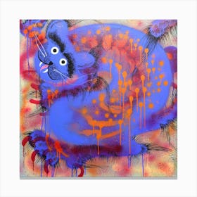 Blue Tiger. Wild cat Canvas Print