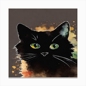 Black Cat Canvas Print Canvas Print