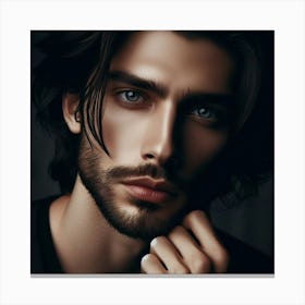 Portrait Of A Handsome Man Canvas Print