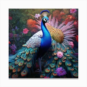 Peacock 17 Canvas Print