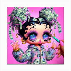 Doll Money Canvas Print