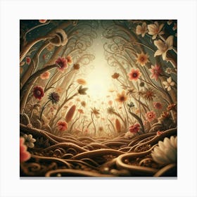 Forest Of Flowers Canvas Print