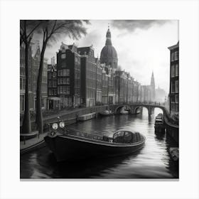 Amsterdam Canal Canvas Print