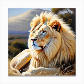 Lion Painting 85 Canvas Print