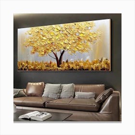 Golden Tree Canvas Print