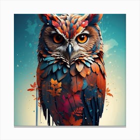 Owl Painting Canvas Print